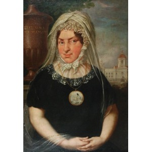 Józef PITSCHMANN (1758-1834), Portret Teresy z Hrabiów Stadnickich, 1819