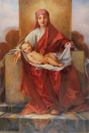 Hugo LÖFFLER (1859-1935), Madonna z Dzieciątkiem