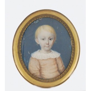 Artysta nieokreślony, Portret dziecka - miniatura