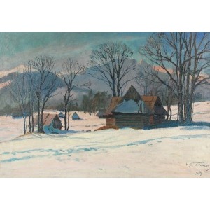 Michał STAŃKO (1901-1969), Chaty w górach, 1959