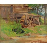Antoni PROCAJŁOWICZ (1877-1949), Pejzaż z młynem, 1936