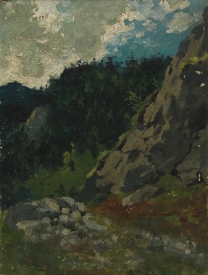 Edward TROJANOWSKI (1873-1930), Pejzaż górski, 1899