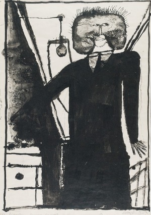 Jan LEBENSTEIN (1930 - 1999), Ilustracja do utworu Tadeusza Różewicza 