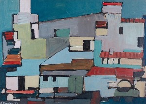Fryderyk HAYDER (1905-1990), Miasto, 1972