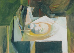 Stefan ZACZENIUK (1918 -1999), Martwa natura z wazonem, 1958