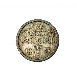 1/2 guldena 1923, Wolne Miasto Gdańsk