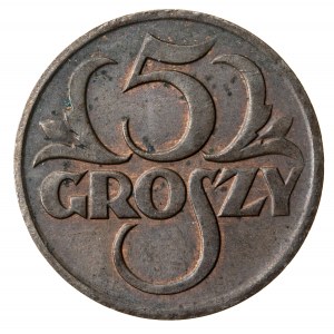 5 groszy 1928, II RP