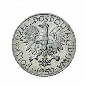 5 zł 1959, rybak, PRL