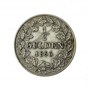 Niemcy, 1/2 guldena 1856