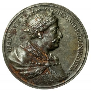 Jan III Sobieski, stara kopia medalu, Pokój z Rosją, 1686