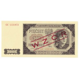 500 zł 1948, wzór