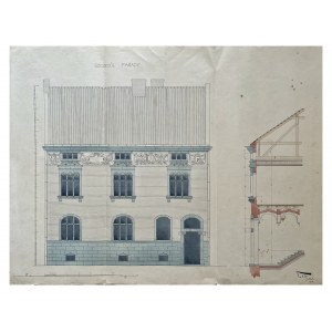 Projekt techniczny fasady budynku 1903 rok