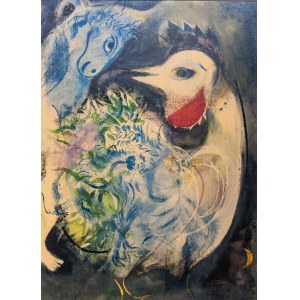 Marc CHAGALL (1887 - 1985), Einhorn und Hahn, ca. 1950