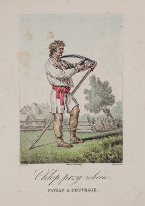 Philibert Louis DEBUCOURT (1755 - 1832) wg Jana Piotra NORBLINA de la GOURDAINE (1745 - 1830), Chłop przy robocie, 1817 r.