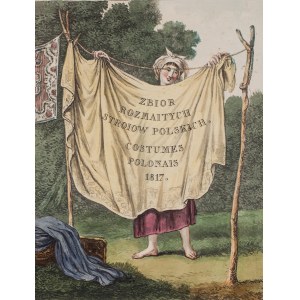 Philibert Louis DEBUCOURT (1755 - 1832) od Jana Piotra NORBLIN de la GOURDAINE (1745 - 1830), frontispice k portfóliu: ZBIERKA RÔZNYCH POĽSKÝCH KROJOV, 1817