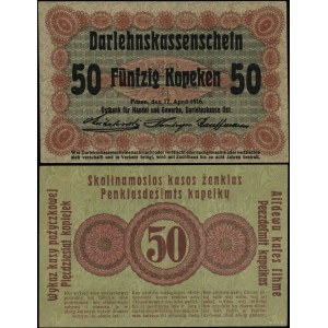 Polska, 50 kopiejek, 17.04.1916, Poznań