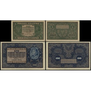 Poľsko, sada 2 bankoviek, 23.08.1919