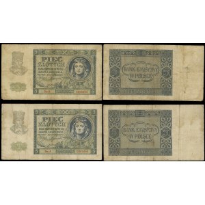 Polska, zestaw: 2 x 5 złotych, 1.03.1940