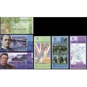 Antarctica, set of 6 bills, 2008-2011