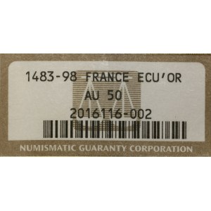 Francja, ecu d'or, 1483-1498, Paryż