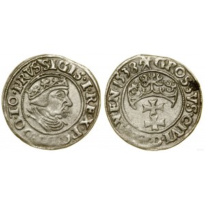 Polska, grosz, 1538, Gdańsk