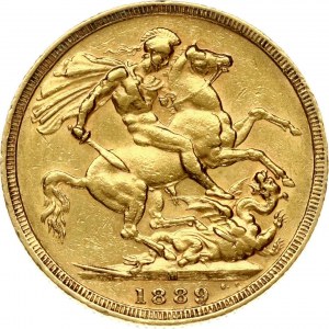 Australia 1 Sovereign 1889 M