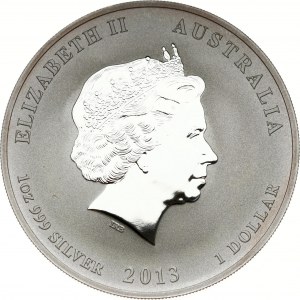Australia 1 Dollar 2013 P Year of the Snake