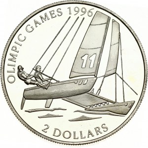 Bahamas 2 Dollars 1995 Catamaran Sailing