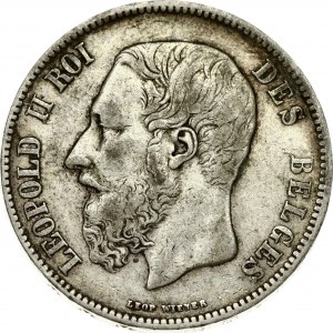 Belgium 5 Francs 1870