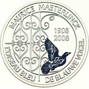 Belgium 10 Euro 2008 100th Anniversary of Maurice Maeterlinck's play 'L'oiseau bleu' - Blue Bird