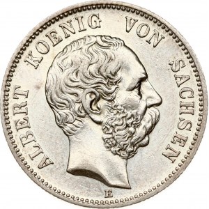 Germany Saxony 2 Mark 1896 E
