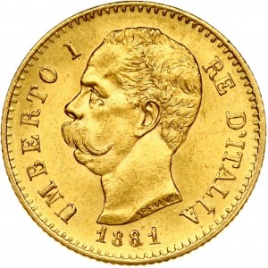 Italy 20 Lire 1881 R