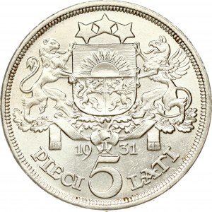 Latvia 5 Lati 1931