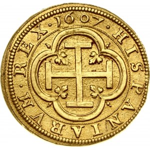 Spain 4 Escudos 1607 C Segovia VERY RARE