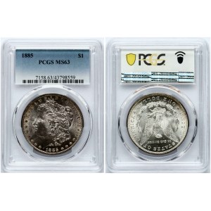 USA Morgan Dollar 1885 PCGS MS 63
