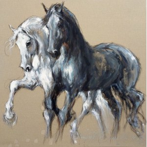 Krzysztof Jarocki (b. 1959), Pair of horses, 2023