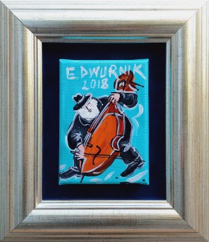 Edward Dwurnik (1943 - 2018), Kontrabasista, 2018