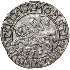 Zygmunt II August, Półgrosz 1558 Wilno - przebitka z 1555