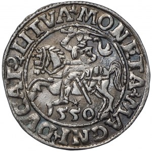 Zygmunt II August, Półgrosz 1550 Wilno - LI/LITVA
