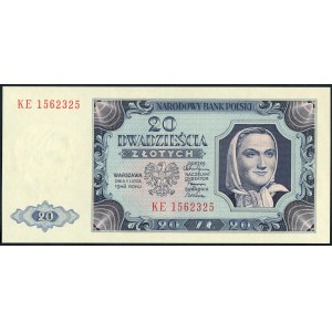 20 złotych 1 lipca 1948 