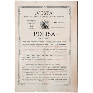 Vesta Poznań, zestaw polisa + dokumenty