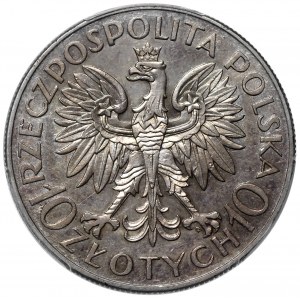II RP, 10 złotych 1933 Traugutt - PCGS AU55