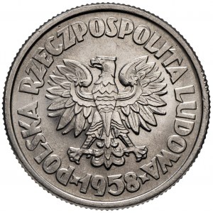PRL, 5 złotych 1958 Waryński PRÓBA Nikiel