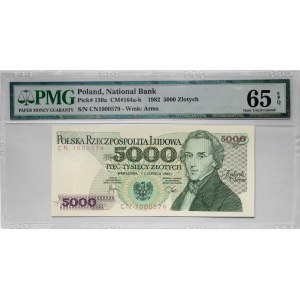 PRL, 5000 złotych 1982 - PMG 65