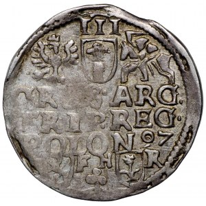 Zygmunt III Waza, Trojak 1597 Poznań - nieopisany SIG 3/POLON