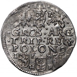 Zygmunt III Waza, Trojak 1596 Bydgoszcz - piękny D-.G