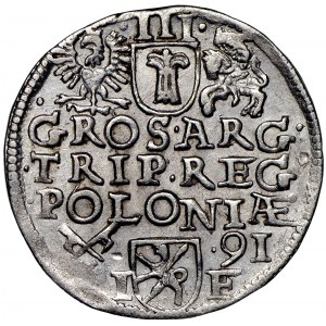 Zygmunt III Waza, Trojak 1591 Poznań - SIG 3