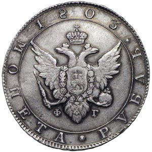 Rosja, Aleksander I, Rubel 1803 FG
