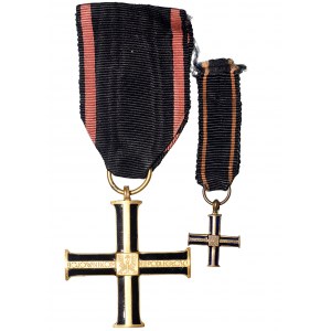 II RP Krzyż Niepodległości wraz z miniaturą 