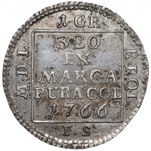Poniatowski, Grosz srebrny 1766 - piękny